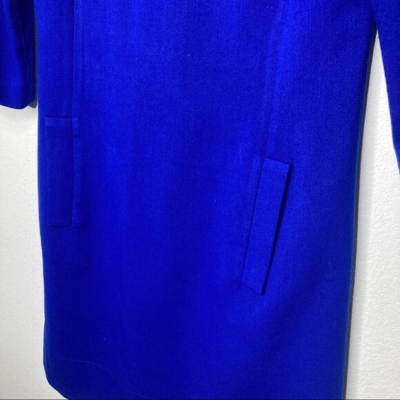 Eliza J Cobalt Blue Long Sleeve Sheath Dress-4 - Picture 2 of 7